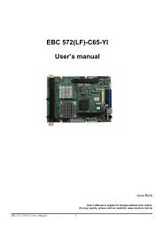 EBC 572(LF)-C65-YI User's manual - Nexcom
