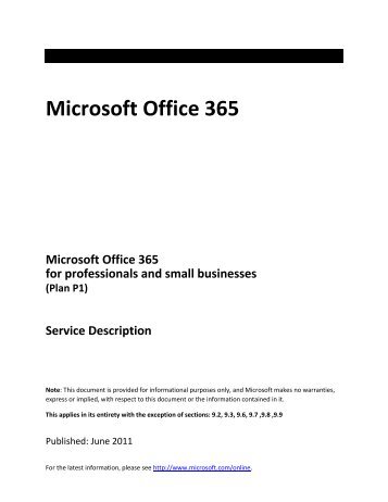 Microsoft Office 365 service description - BT Business