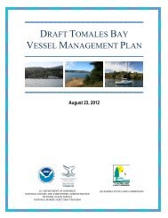 draft tomales bay vessel management plan - Gulf of the Farallones ...