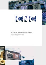 le CNC et les salles de cinÃ©ma