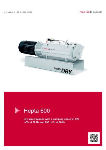 Data sheet Â· Hepta 600 P - Pfeiffer Vacuum