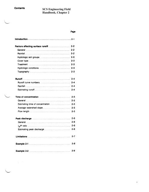 Chapter 2: Estimating Runoff - NRCS Irrigation ToolBox Home Page