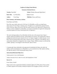 Literature Review of Les Miserables - Southwest Licking Local ...