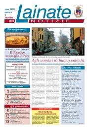 Agli uomini di buona volontÃ  - Comune di Lainate