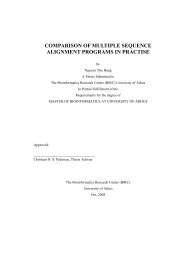 comparison of multiple sequence alignment programs in practise