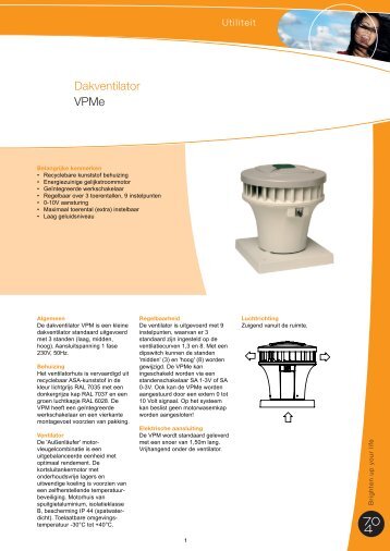 Dakventilator VPMe - J.E. StorkAir
