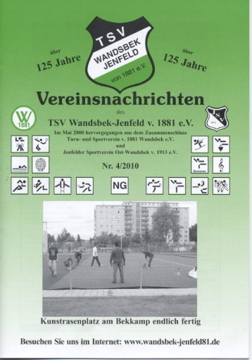 Vereinsnachrichten - TSV Wandsbek-Jenfeld, Supersenioren