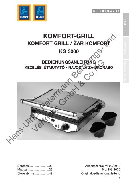 Komfort-Grill Komfort Grill / Å½Ar Komfort KG 3000