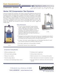 Series 152 Compression Test Systems - Garello & De Giosa snc