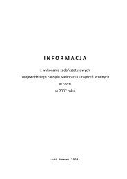 informacja - WojewÃ³dzki ZarzÄd Melioracji i UrzÄdzeÅ Wodnych w ...