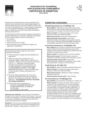 Form DR-5 - Florida Department of Revenue