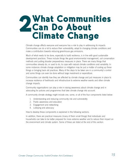 Addressing Climate Change in the Caribbean: A Toolkit ... - CANARI
