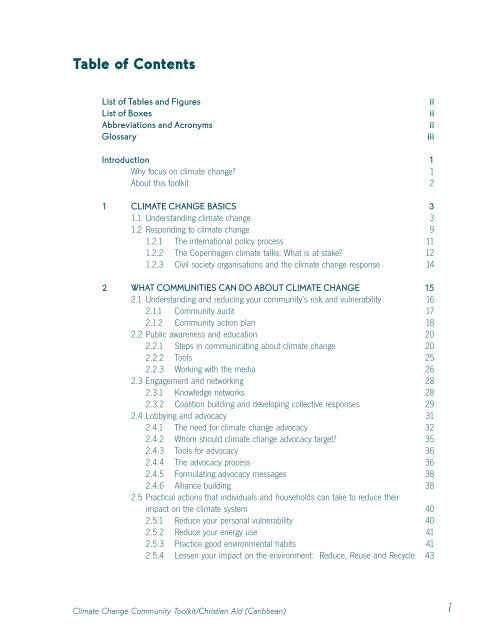 Addressing Climate Change in the Caribbean: A Toolkit ... - CANARI