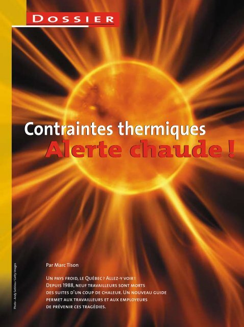 Contraintes thermiques - CSST