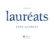 Lisez le portrait de 30 laurÃ©ats - Expo-sciences