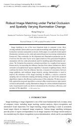 Robust image alignment under partial occlusion and spatially ...