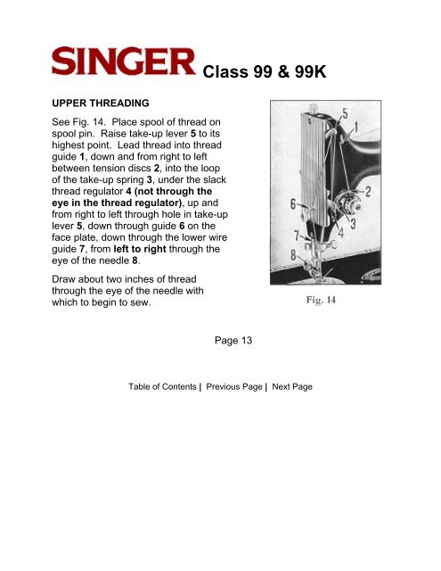 Class 99 & 99K Sewing Machines - Sew-Classic.com