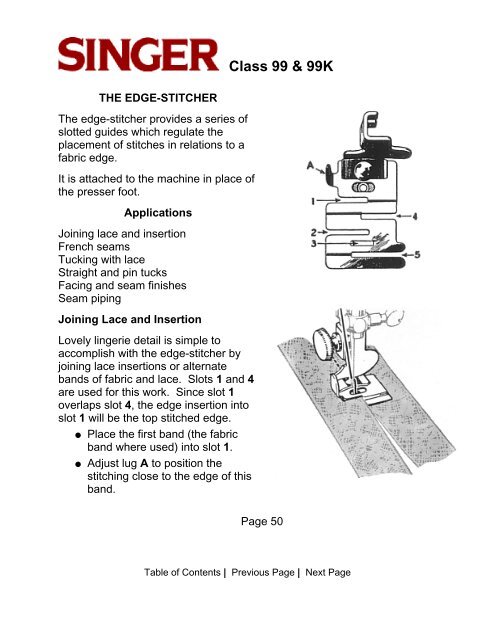 Class 99 & 99K Sewing Machines - Sew-Classic.com