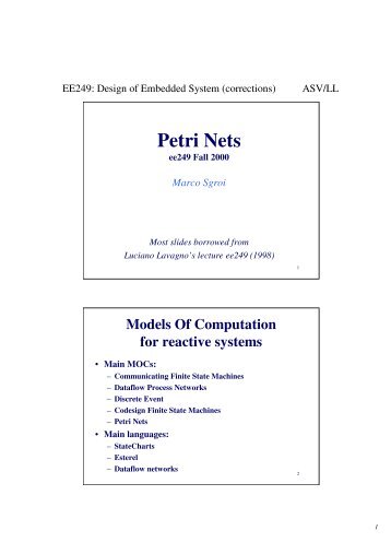 Subclasses of Petri nets - Zemris