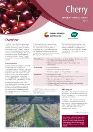 2010/11 Cherry Industry Annual Report - Horticulture Australia