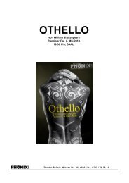 presse/pm othello.pdf - Theater PhÃ¶nix