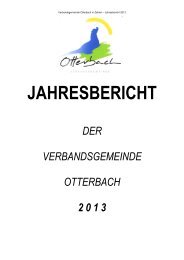 Jahresbericht 2013 - Verbandsgemeinde Otterbach