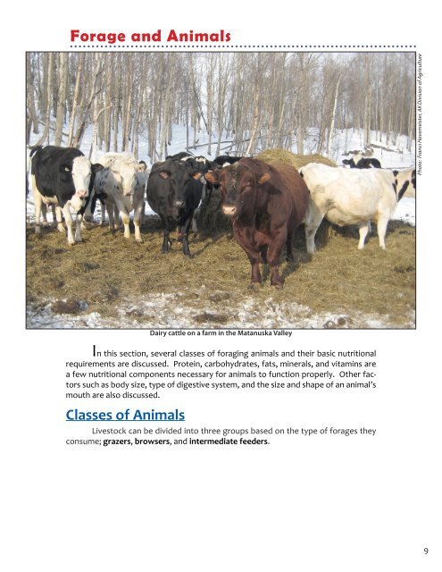 Alaska Forage Manual - Alaska Plant Materials Center - State of ...