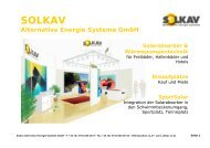 SOLKAV Alternative Energie Systeme GmbH ... - SOLPOOL