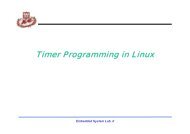 Timer Programming in Linux - Mobile&Embedded; System Lab ...