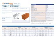 Mighty Bricks Data sheet - Shoalhaven Brick and Tile
