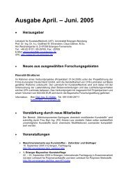 Newsletter 2005.2 - Lehrstuhl für Kunststofftechnik
