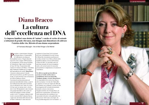 La cultura dell'eccellenza nel DNA Diana Bracco - Monza Club