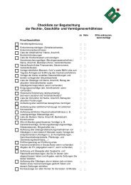Checkliste zur Begutachtung der Rechts-, GeschÃ¤fts- und ...