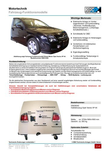 Fahrzeug-Funktionsmodelle Motortechnik - bei BBH Technische ...