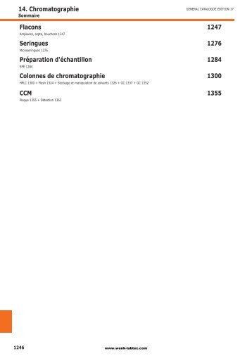 14. Chromatographie - Wenk Lab Tec