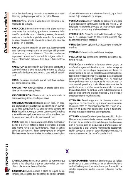 Revista Fedhemo NÂº 31 - Hemofilia