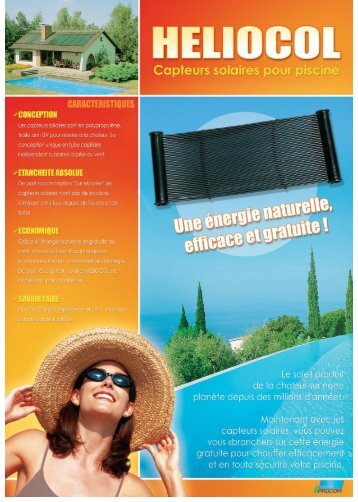 Le capteur solaire de piscine HELIOCOL