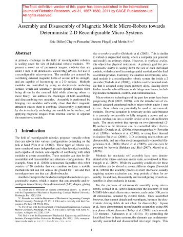 Assembly and Disassembly of Magnetic Mobile Micro-Robots ...