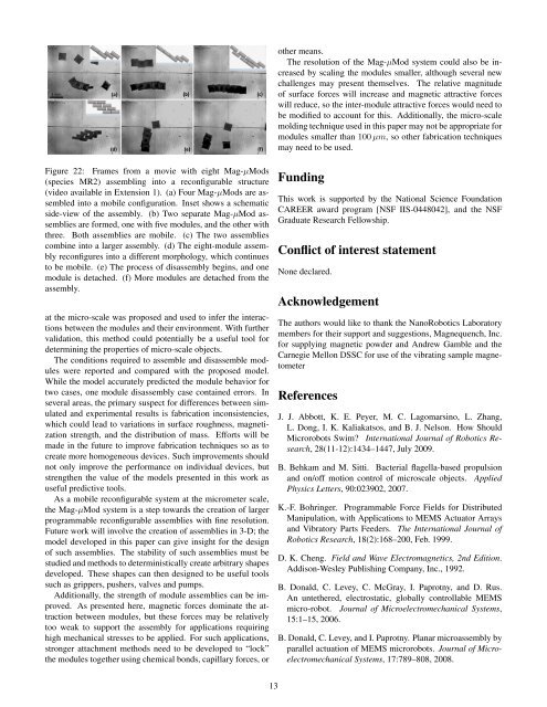 Assembly and Disassembly of Magnetic Mobile Micro-Robots ...