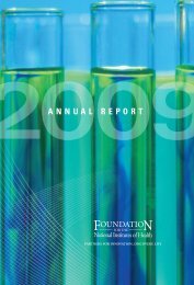 2009 Annual Report - Foundation for the National Institutes of Health