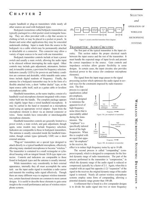 Selection and Operation of Wireless Microphone ... - SLD Mediatec