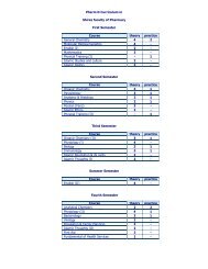 New Pharm D Curriculum in Shiraz School of Pharmacy