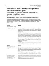 ValidaÃ§Ã£o da escala de depressÃ£o geriÃ¡trica em um ambulatÃ³rio geral