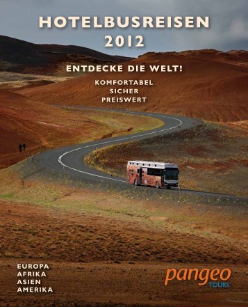 Reisenübersicht Pangeo tours 2012