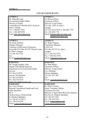 55 ANNEX 3: . LIST OF PARTICIPANTS ANTIGUA Mr ... - Caribvet