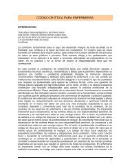 Codigo de etica para Enfermeros - ComisiÃ³n Nacional de Arbitraje ...