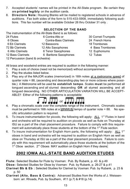 Fall Bulletin No. 221 - The Iowa High School Music Association