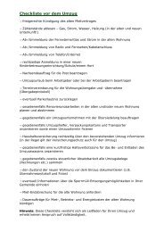 Checkliste für Umzug - St.Konrad