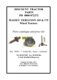 Massey Ferguson 165 (PDF) - Discount Tractor Parts