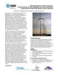 Wind Generation in Power Systems: A Short Course - Utility Variable ...